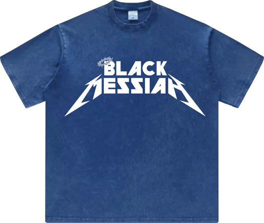 Oversized Black Messiah Tee Blue